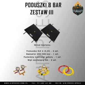 Zestaw poduszek wysokociśnieniowych 8 bar SAVA -  SLK 6 - KSRG