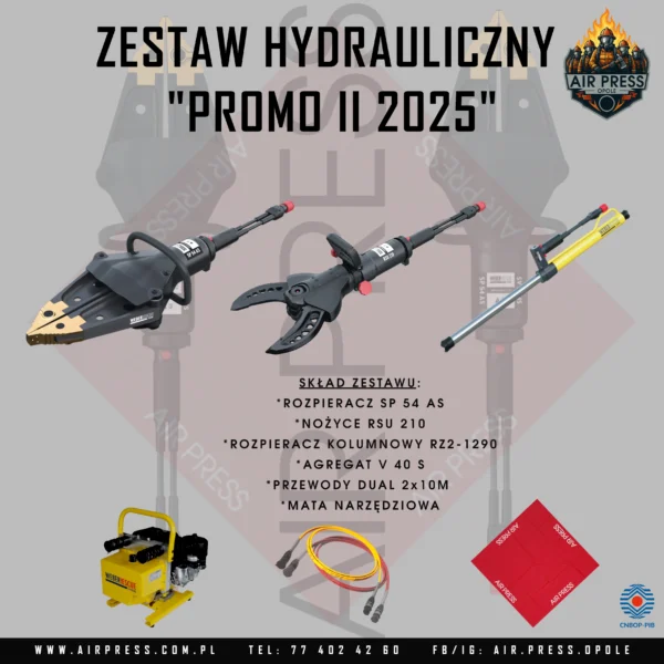 AIR PRESS Zestaw narzędzi hydraulicznych PROMO II 2025